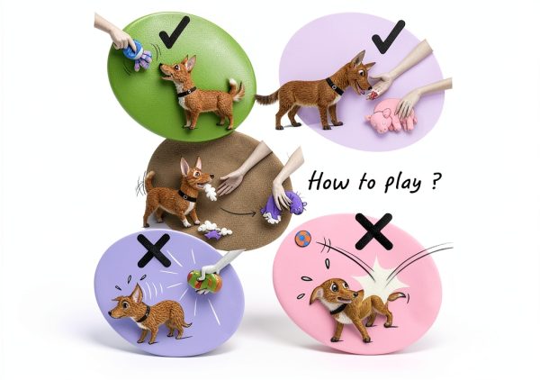 WONPET Squeaky Latex Dog Toy 4 Pack Soft Egg Balls-4