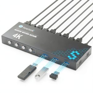 HDMI KVM Switch Steetek 4 Port 4K USB 3.0 Model STK-0