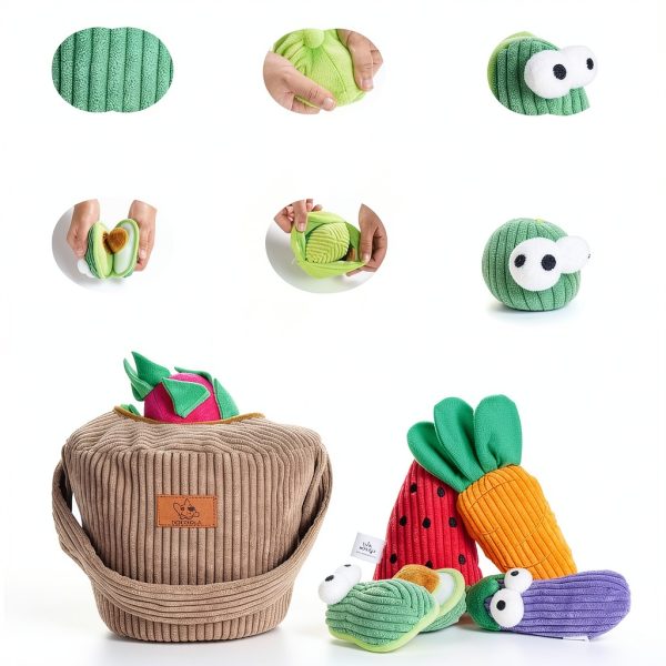 Dog Squeaky Toy Nocciola Soft Plush Pack 15-3