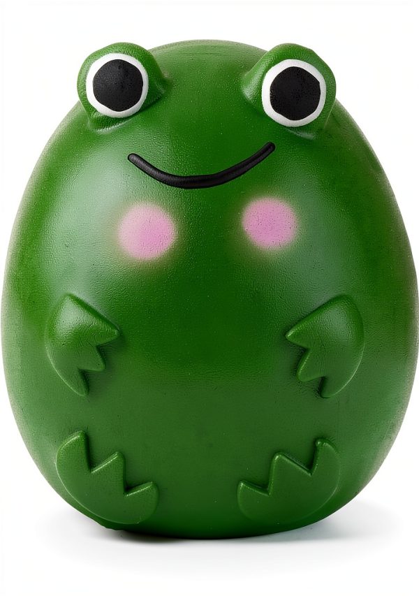 WONPET Squeaky Latex Dog Toy 4 Pack Soft Egg Balls-7