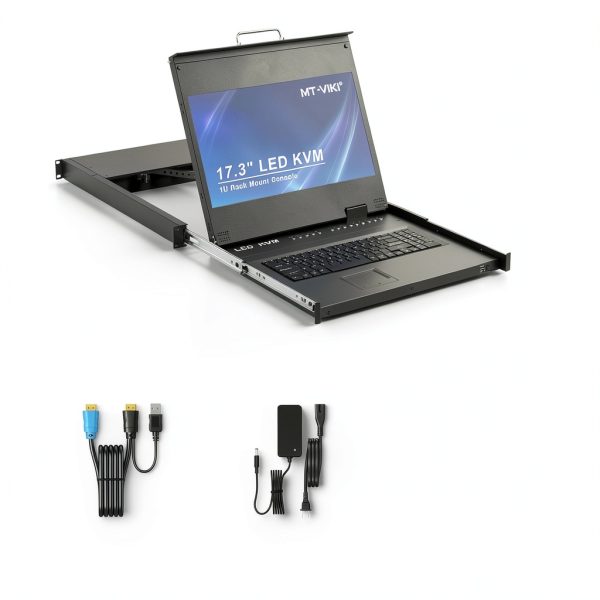 MT-VIKI 8 Port Rackmount KVM Switch Aluminum-5