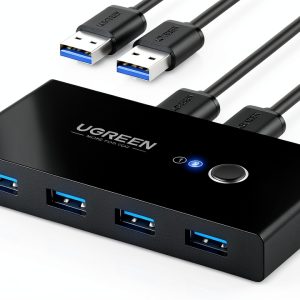 UGREEN 2 in 4 out USB 3.0 Switch for 2 PCs-0