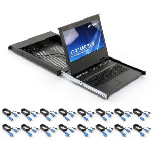 MT-VIKI 16 Port Rackmount KVM Switch Aluminum-0