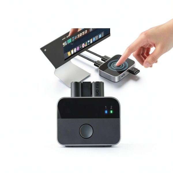 UGREEN USB 3.0 Switch 2-Port Manual 2‑Way KVM‑Style USB Switch Black-4