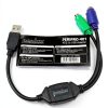 PS2 to USB Adapter Perixx PERIPRO-401 Dual Port Keyboard Mouse Black-6
