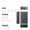 UGREEN HDMI 2-Port KVM Switch 4K@60Hz with 4 USB Ports for Dual PC-8