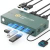 GREATHTEK USB 3.0 HDMI KVM Switch 2 Port 4K@60Hz with Remote Control-0