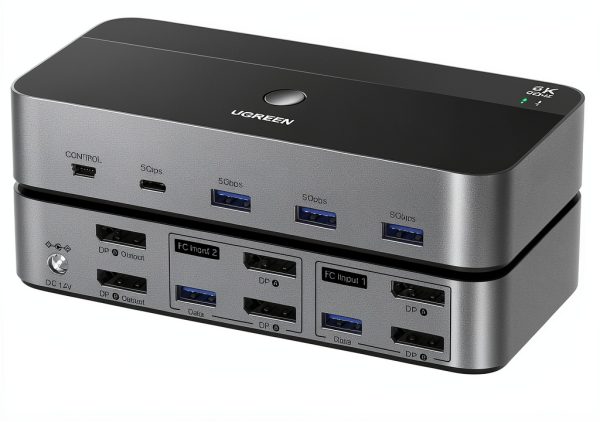 DisplayPort KVM Switch 2-Computer 2-Monitor UGREEN 55851 Multi-0