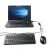 PS2 to USB Adapter Perixx PERIPRO-401 Dual Port Keyboard Mouse Black-3