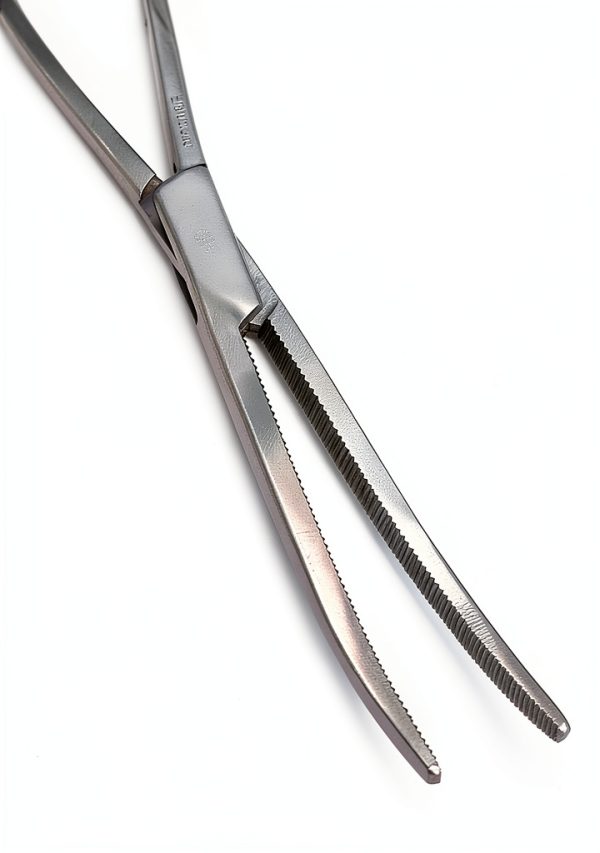 A2Z SCILAB Heavy Duty 12" Full Serrated Curved Hemostat Forceps Locking Clamps Stainless Steel-1