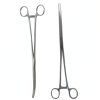 SURGICAL ONLINE Set of 2 Premium Quality 10" Long Rochester Pean Hemostat Full Mouth Serration Forceps Straight & Curved Clamps Three Locking Positions - SurgicalOnline-2