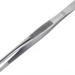Stainless Steel Dressing Forceps MABIS 5.5 Inch Thumb for Medical-0