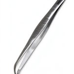 Iris Eye Dressing Forceps 4.5" Curved Serrated - A2ZSCILAB Stainless-0