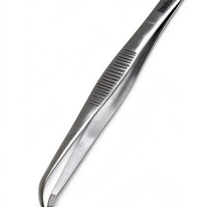 Iris Eye Dressing Forceps 4.5" Curved Serrated - A2ZSCILAB Stainless-0