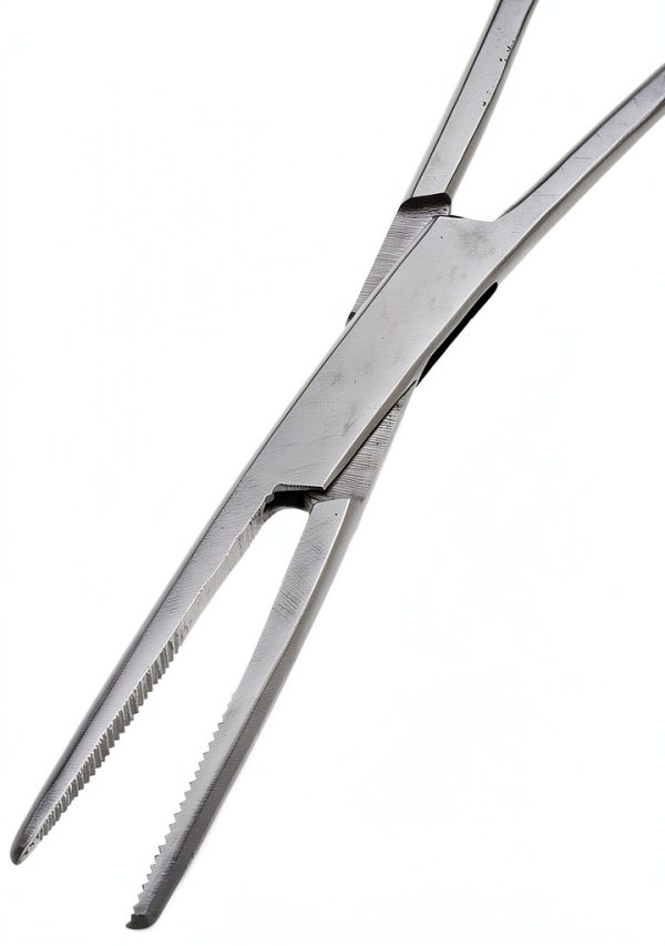 SURGICAL ONLINE Set of 2 Premium Quality 10" Long Rochester Pean Hemostat Full Mouth Serration Forceps Straight & Curved Clamps Three Locking Positions - SurgicalOnline-4