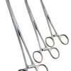 Cynamed-Set of 3 Pean HEMOSTAT Forceps Curved 6" 8" 10" Hemostat Forceps Tongs Full Serrated Stainless Steel-3