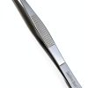 Iris Eye Dressing Forceps 4.5" Curved Serrated - A2ZSCILAB Stainless-1