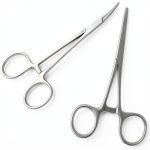 SurgicalOnline 6.25" Hemostat Forceps Straight & Curved Steel-0