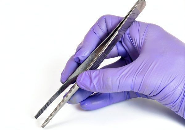 Stainless Steel Dressing Forceps MABIS 5.5 Inch Thumb for Medical-4