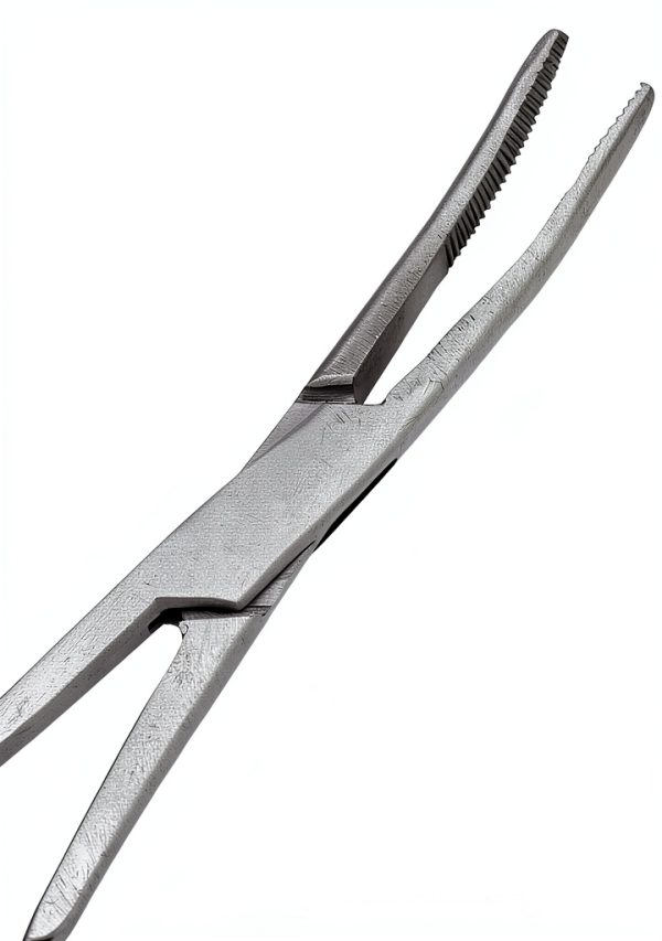 SURGICAL ONLINE Set of 2 Premium Quality 10" Long Rochester Pean Hemostat Full Mouth Serration Forceps Straight & Curved Clamps Three Locking Positions - SurgicalOnline-3