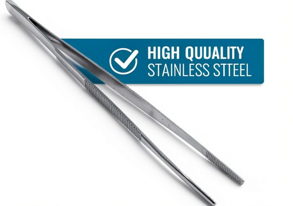 Stainless Steel Dressing Forceps MABIS 5.5 Inch Thumb for Medical-3
