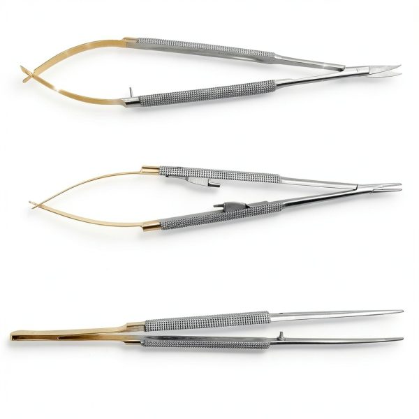 Castroviejo Micro Forceps Set Stainless Steel by SurgicalOnline-1