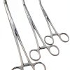 Cynamed-Set of 3 Pean HEMOSTAT Forceps Curved 6" 8" 10" Hemostat Forceps Tongs Full Serrated Stainless Steel-4
