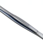 Stainless Steel Lab Forceps 6in by Scientific Labwares Strong Tips-0