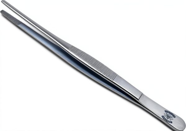 Stainless Steel Lab Forceps 6in by Scientific Labwares Strong Tips-0