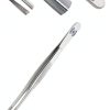 Stainless Steel Lab Forceps 6in by Scientific Labwares Strong Tips-1
