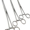 Cynamed-Set of 3 Pean HEMOSTAT Forceps Curved 6" 8" 10" Hemostat Forceps Tongs Full Serrated Stainless Steel-1