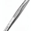 Iris Eye Dressing Forceps 4.5" Curved Serrated - A2ZSCILAB Stainless-6