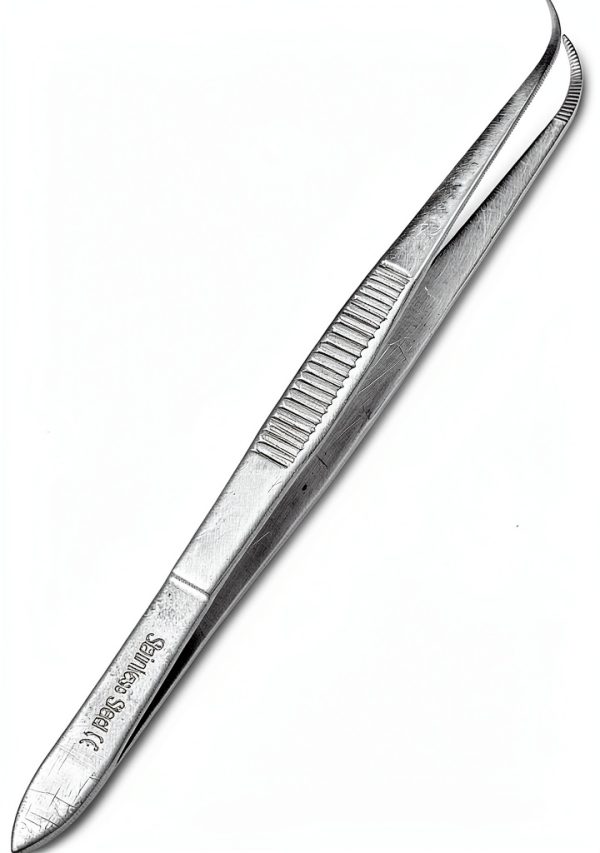 Iris Eye Dressing Forceps 4.5" Curved Serrated - A2ZSCILAB Stainless-6